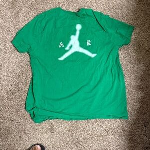 Jordan Emerald Green Tee with Iconic Logo